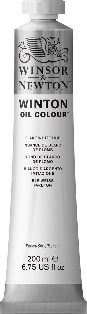 Winsor Newton winton oil colours 200ml flake white hue