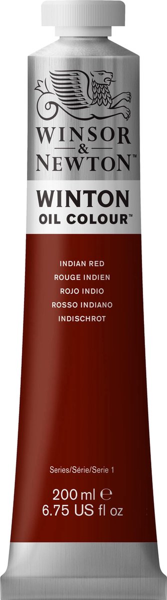 Winsor Newton winton oil colours 200ml indian red