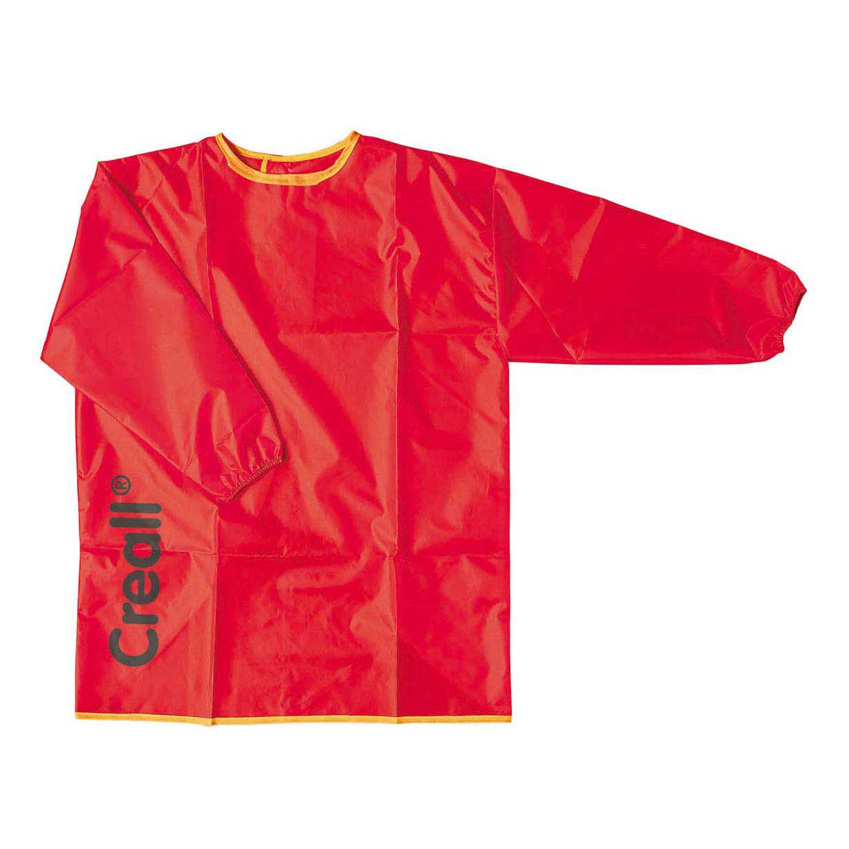 Creall verfschort medium rood – kliederschort - knutselschort - 5-8 jaar - wasbaar - professionele kwaliteit - gebruikt op scholen en kinderdagverblijven