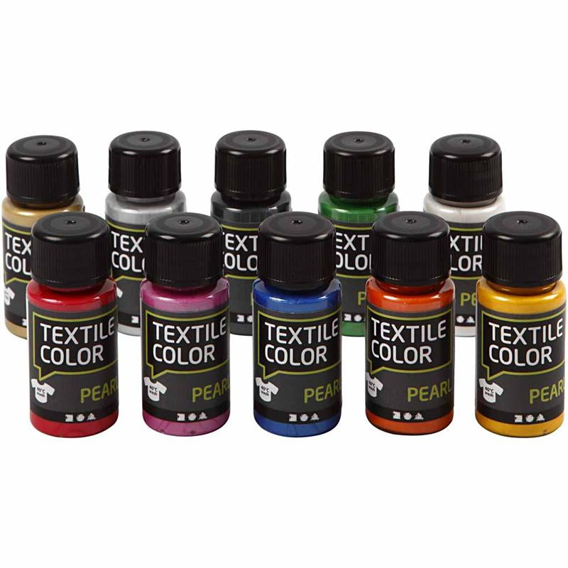 Creativ Company Https: www.cchobby.nl textielkleur-parelmoer-diverse-kleuren-10x50-ml-1-doos