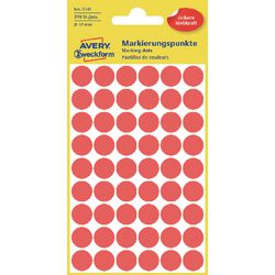 Markeringspunten Avery rood 3141