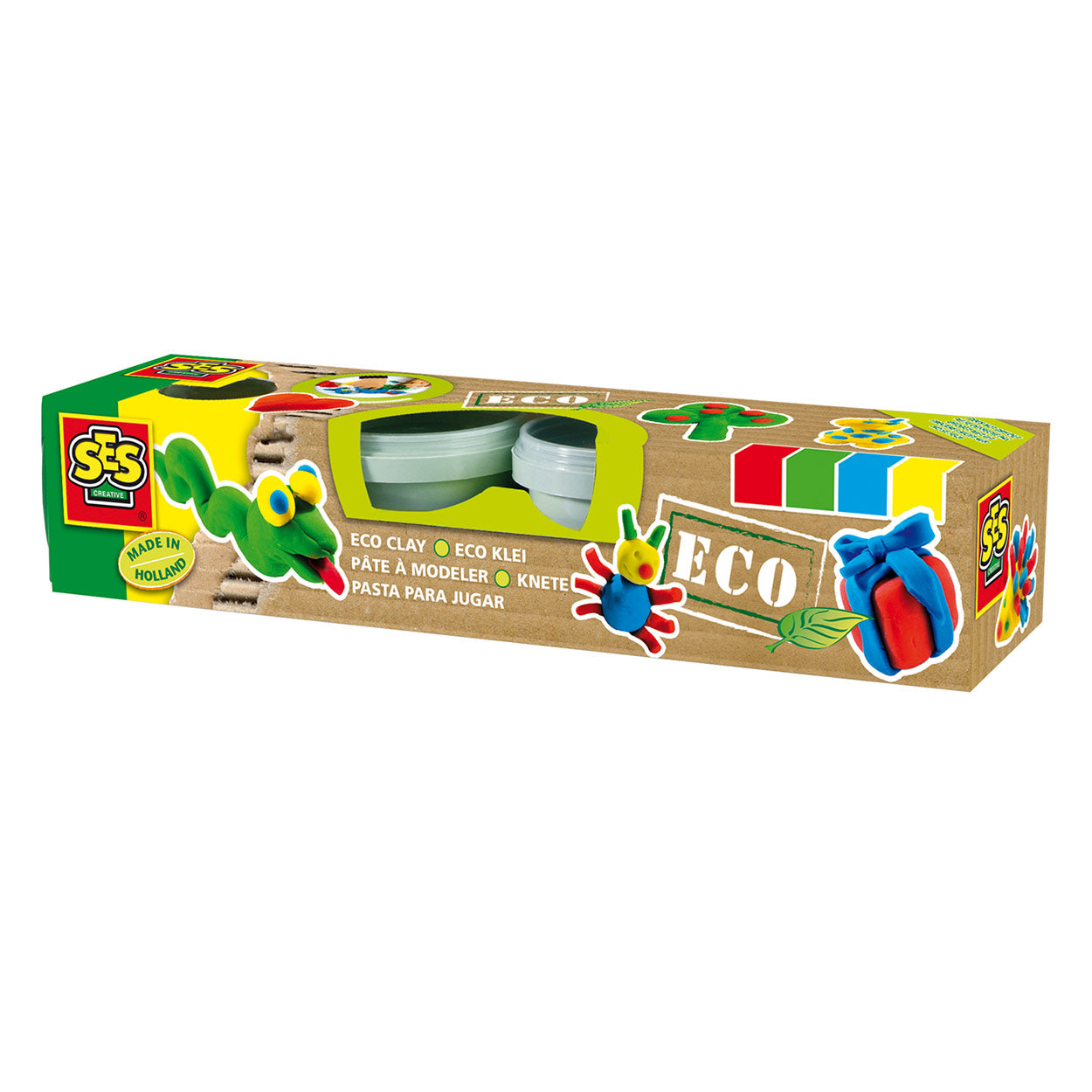 SES Creative Ses eco klei - 4 kleipotjes