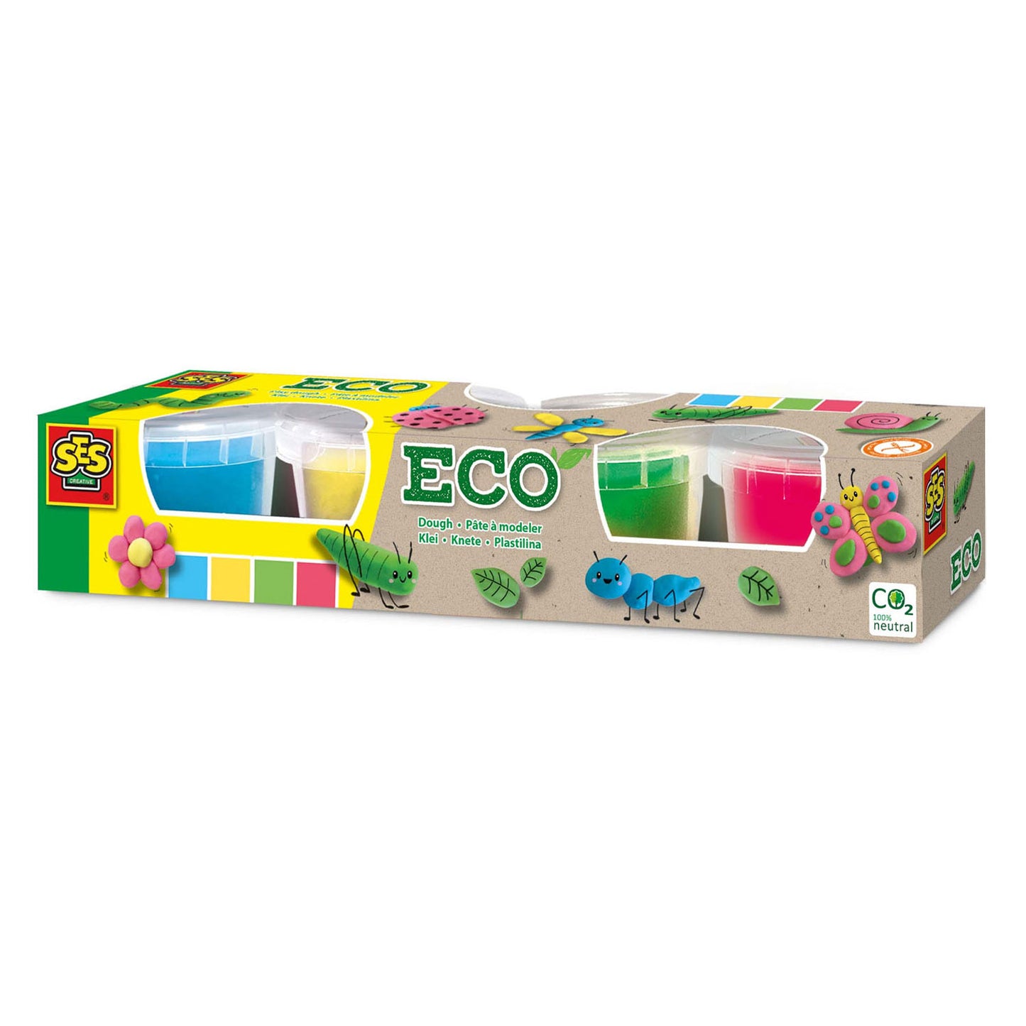 SES Creative Ses eco klei - 4 kleipotjes