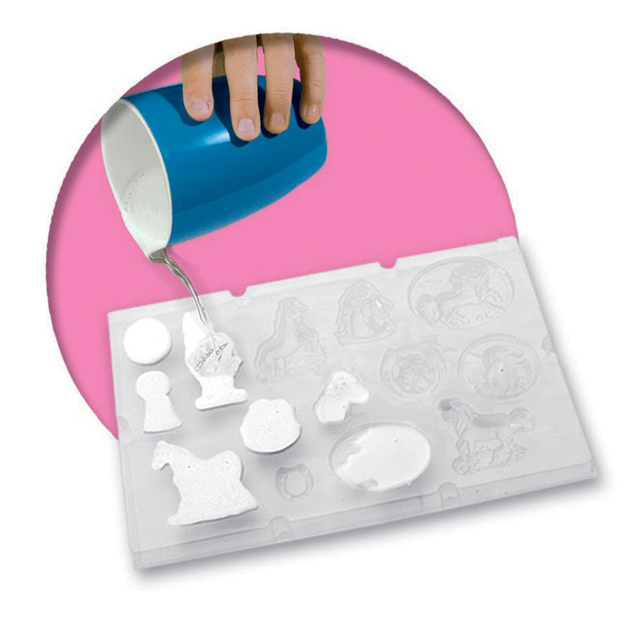 SES gips gieten en schilderen - paarden