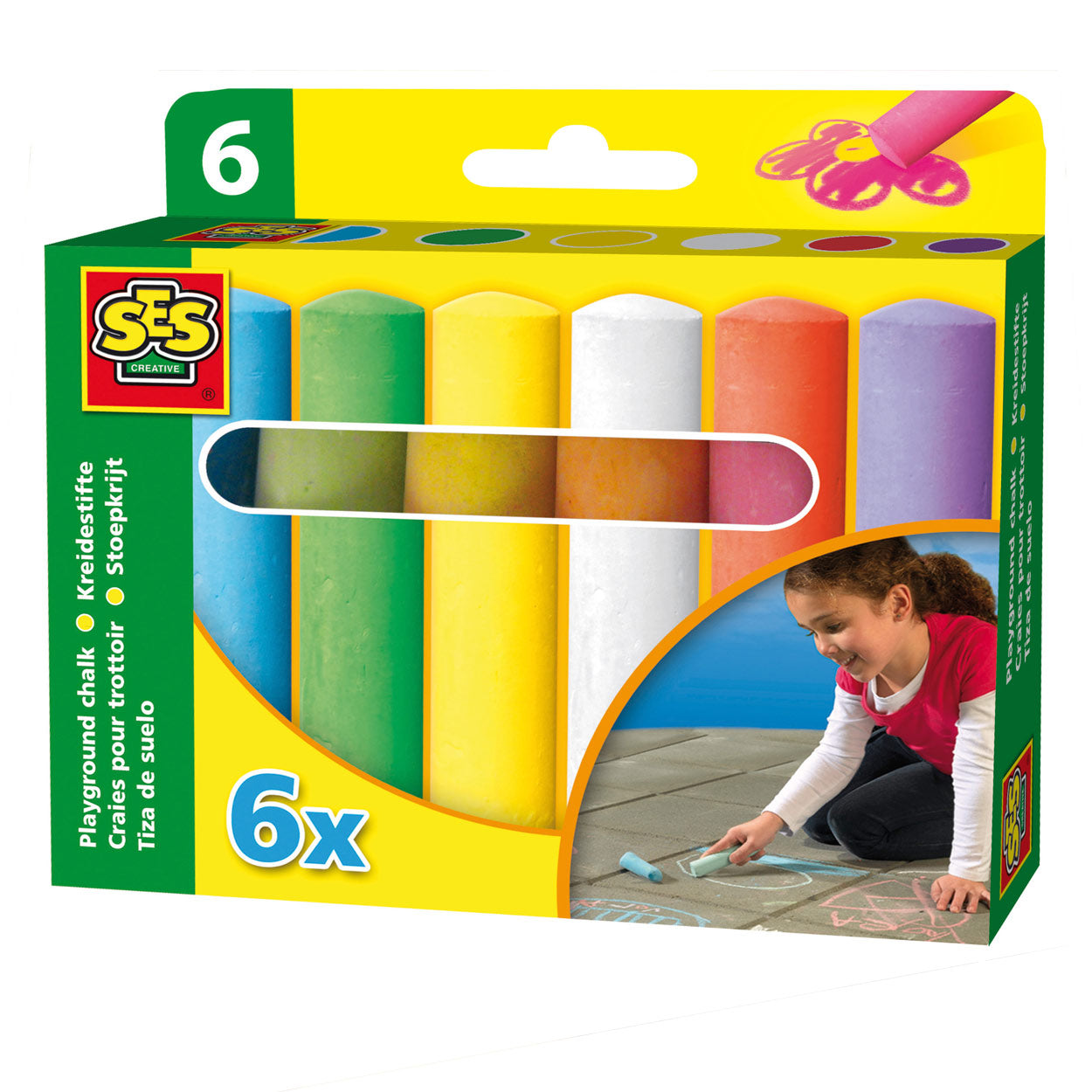 SES Creative Ses stoepkrijt, 6st.