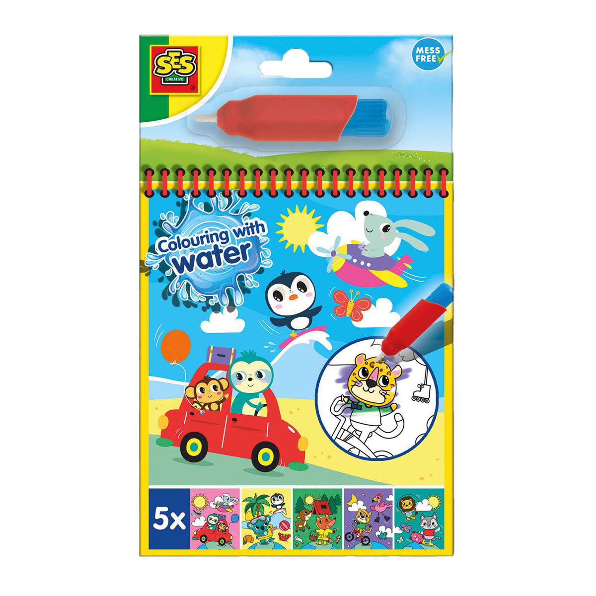 SES Creative Ses kleuren met water kleurboek - op reis
