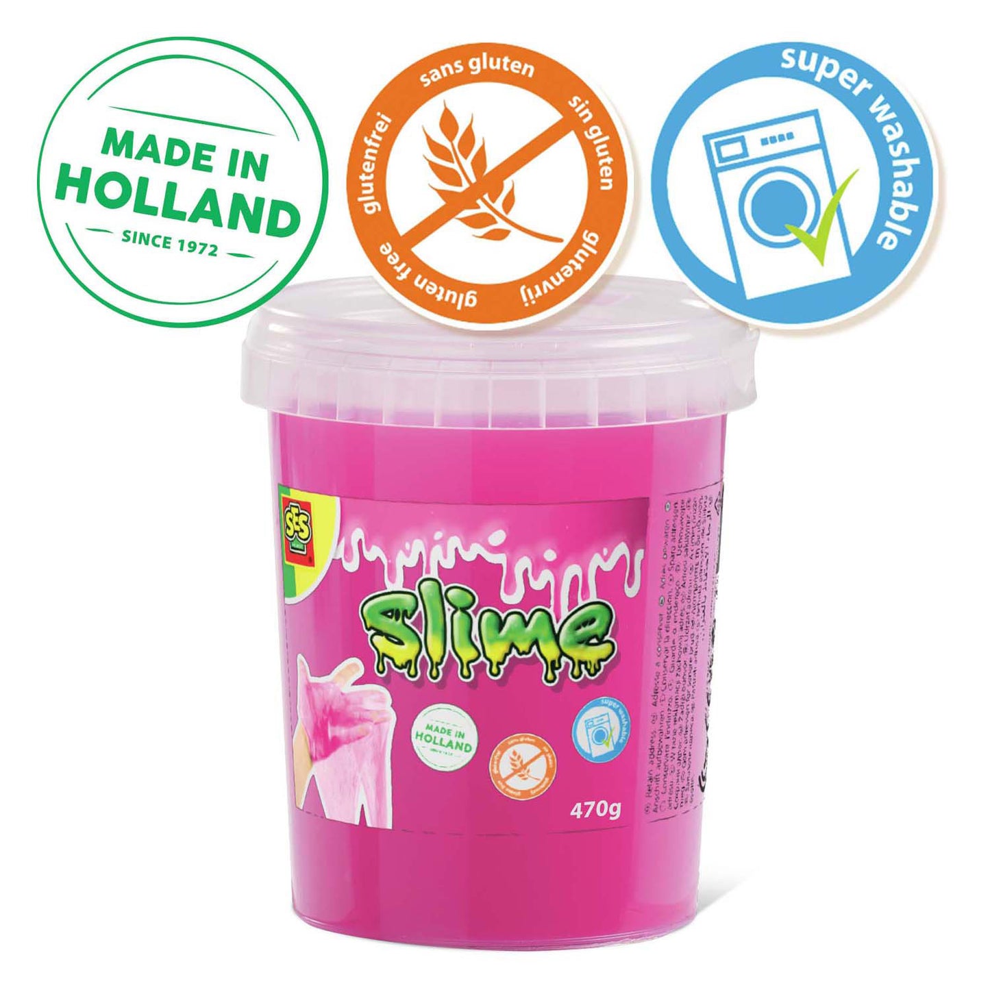 SES slime - neon roze 470g