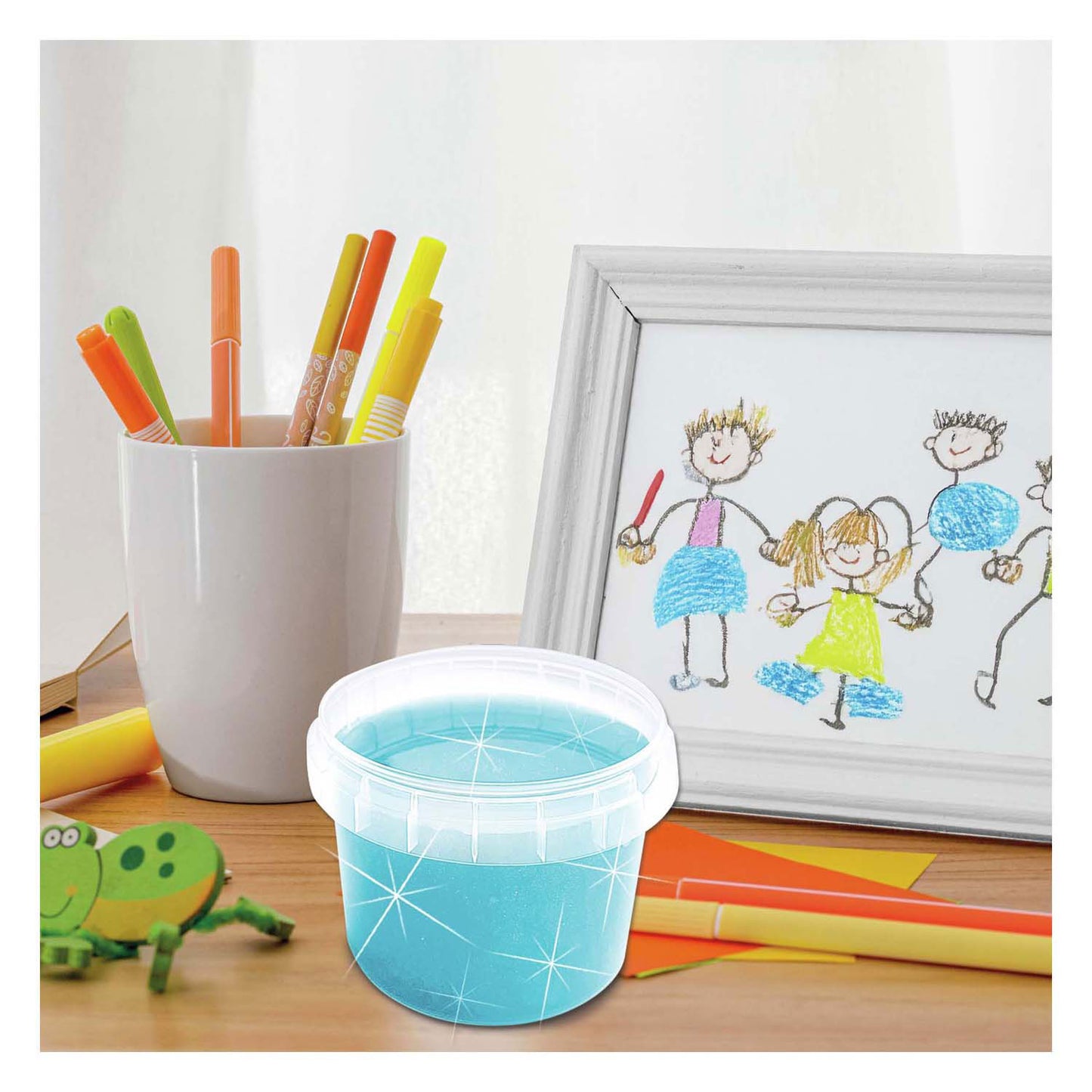 SES slime - blauw glitter 140g
