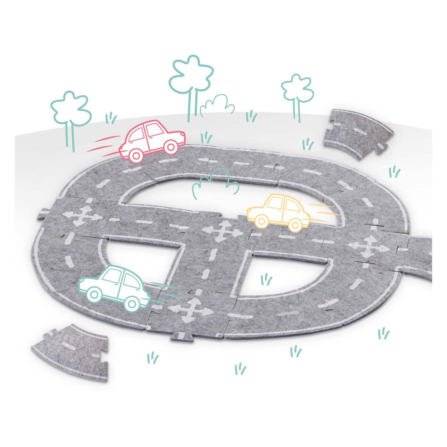 SES Creative Ses vilten wegencircuit, 20dlg.