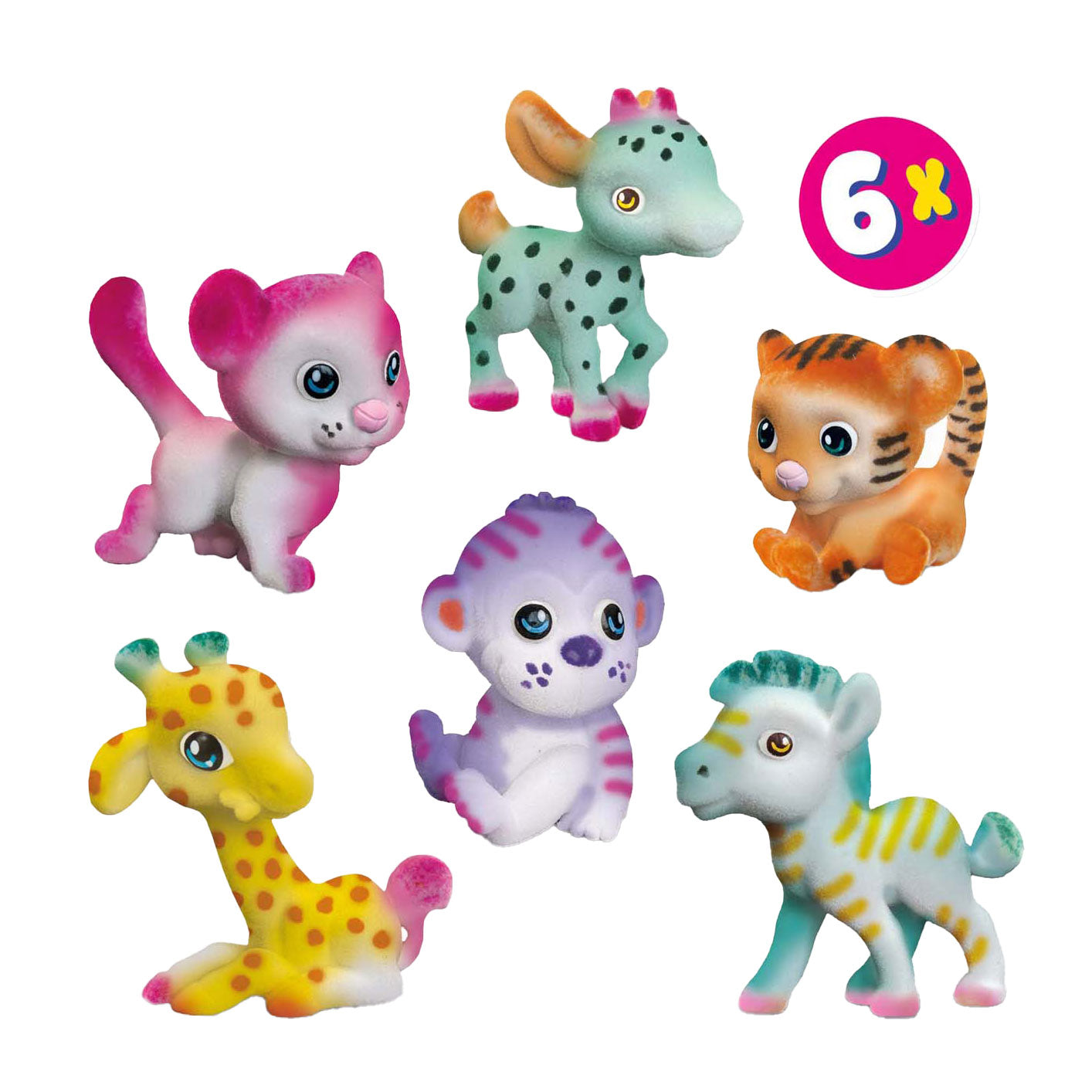 SES Creative Ses blow airbrush pens - safari dieren, 6st.