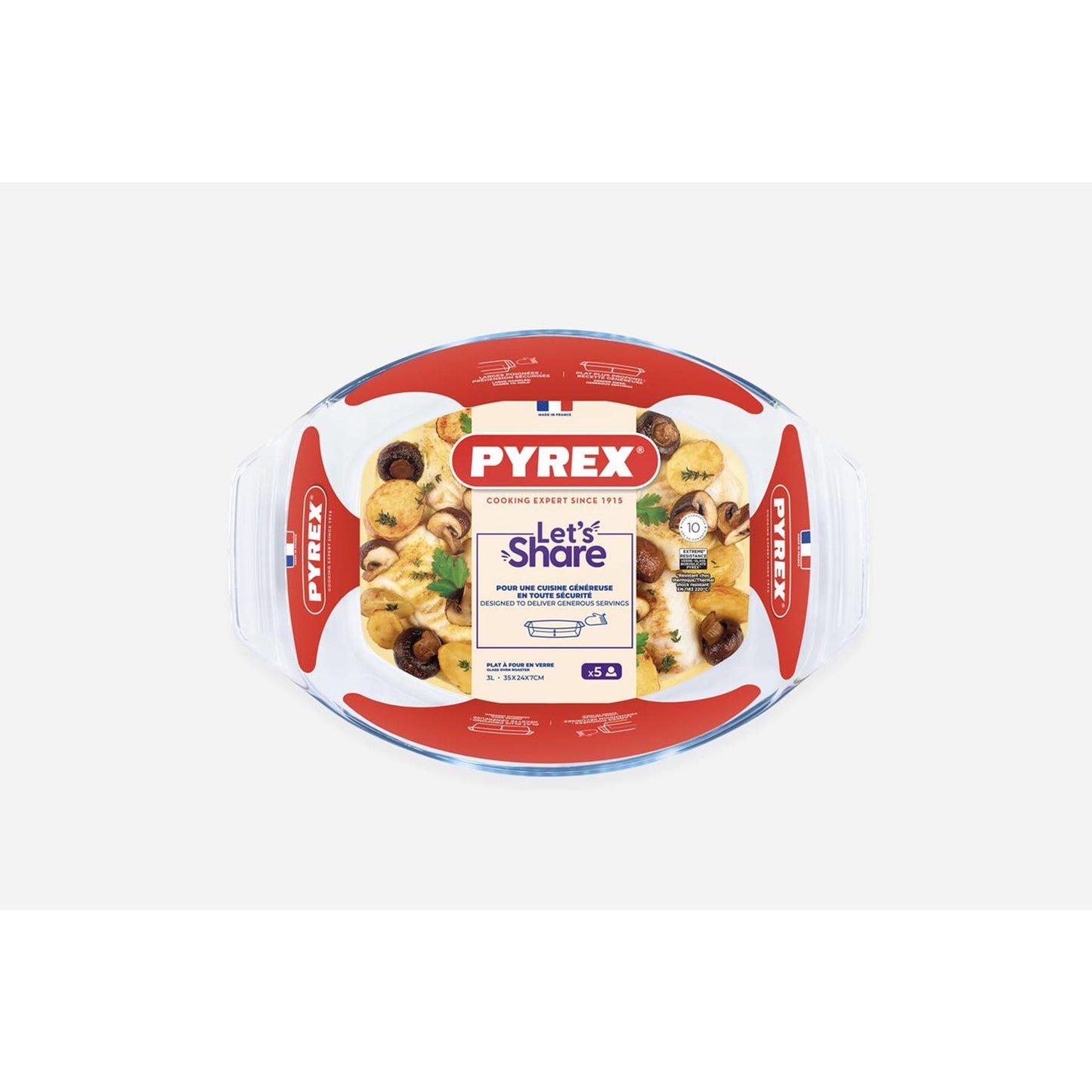 Pyrex ovenschaal ovaal 35 x 24 cm 2,8l