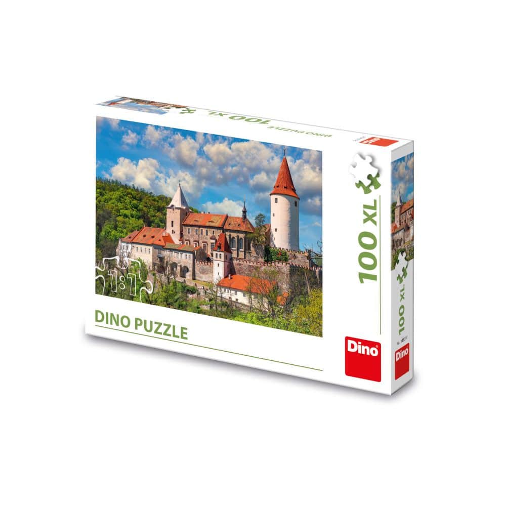DinoToys Puzzel van kasteel krivoklat tsjechië 100 stukjes