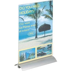 Presentatiestandaard Durable 858919 alu A4 transparant