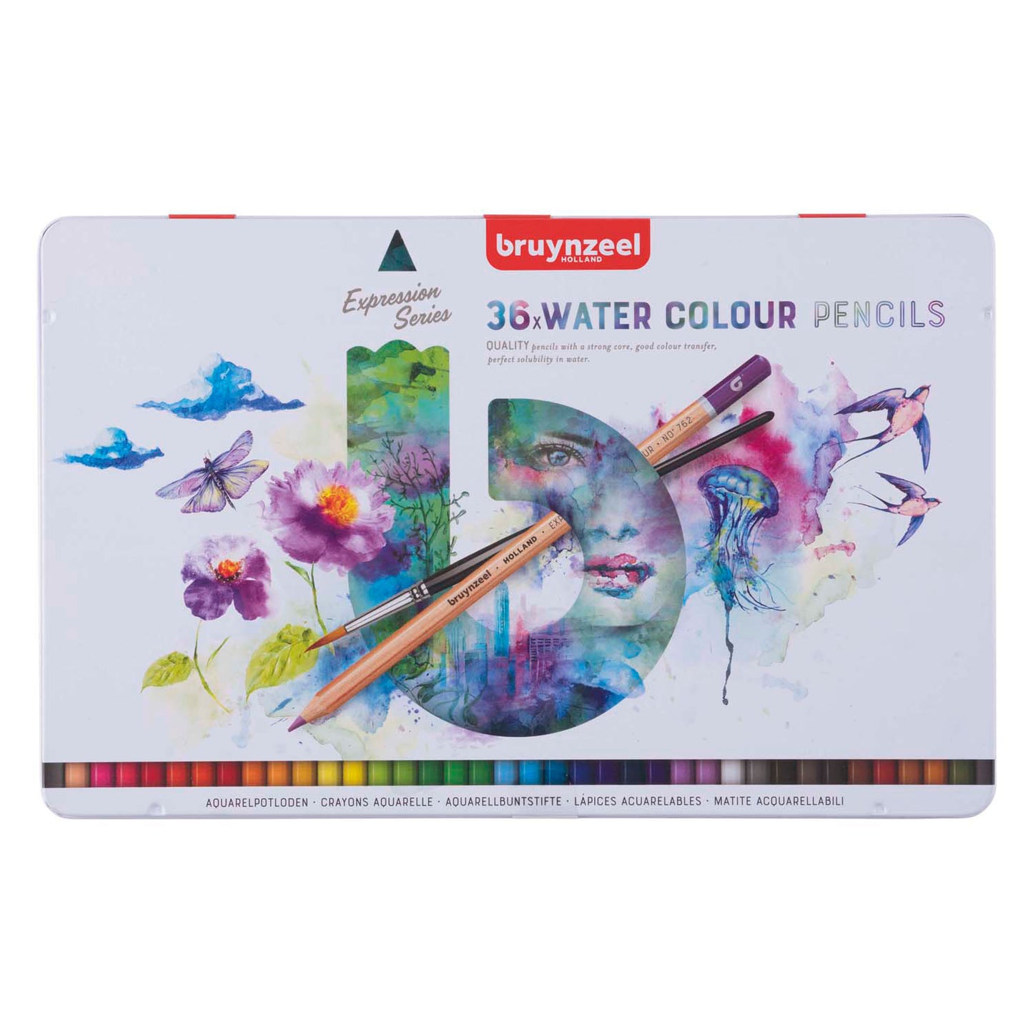 BRUYNZEEL expression aquarelpotloden blik 36