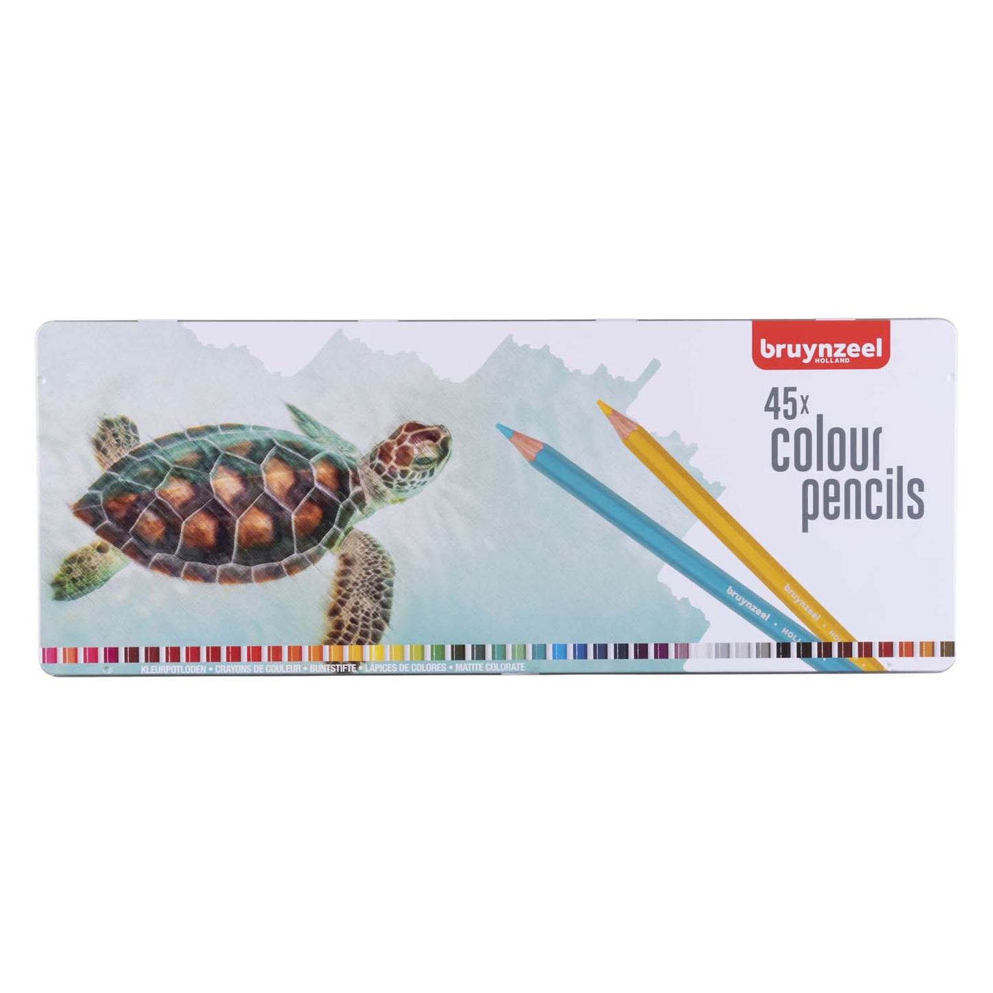 BRUYNZEEL schildpad blik 45 kleurpotloden