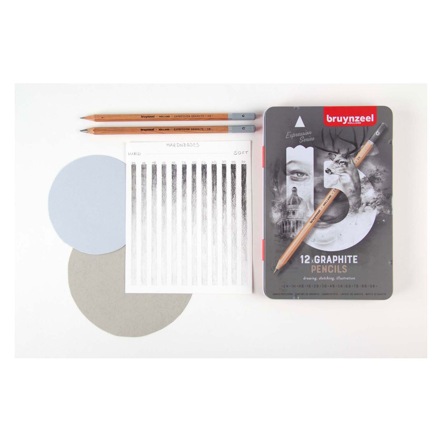 BRUYNZEEL expression grafietpotloden blik 12
