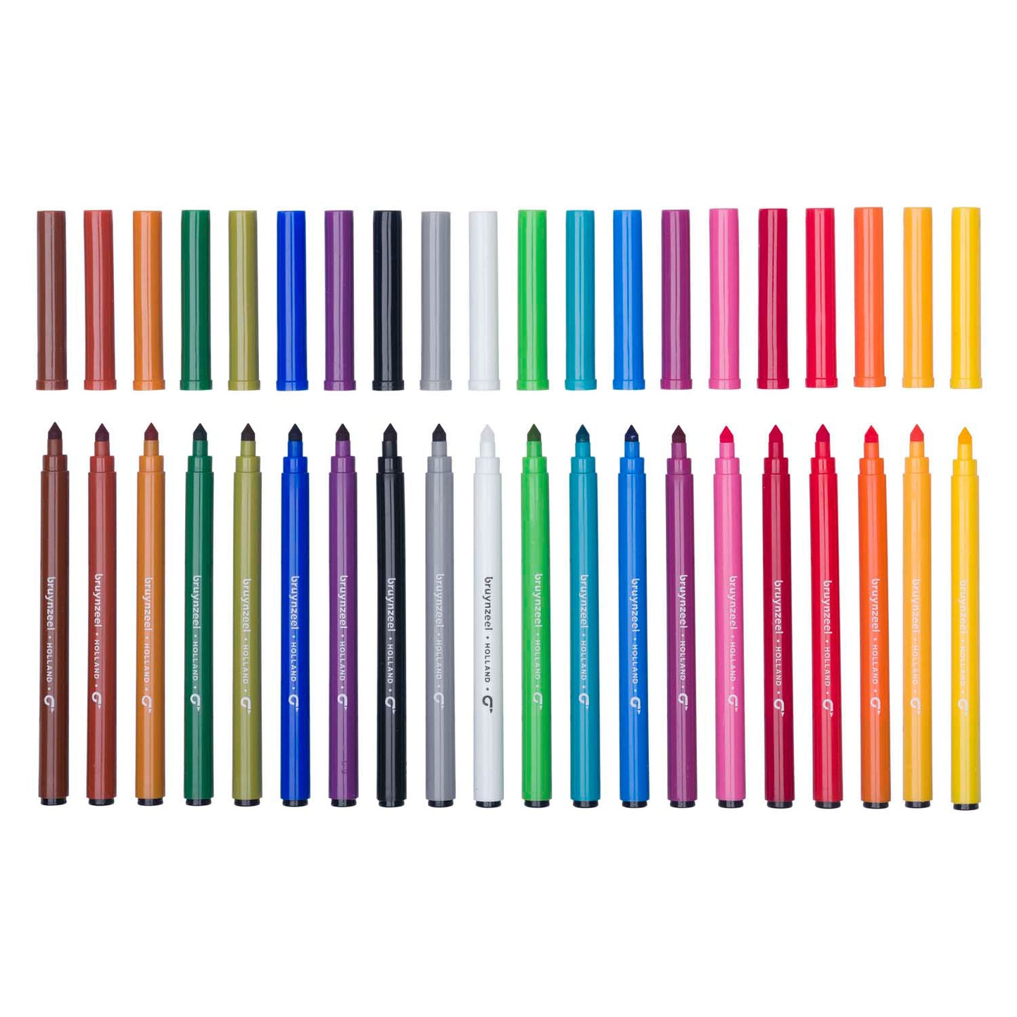BRUYNZEEL kids super point viltstiften set, 20 kleuren