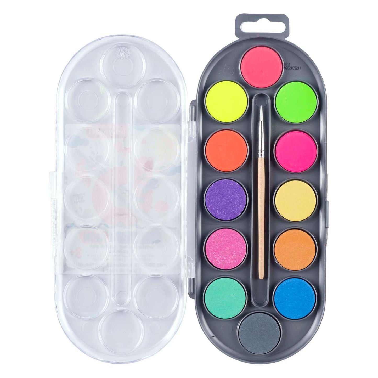 BRUYNZEEL kids waterverf set van 12 metallic neon kleuren