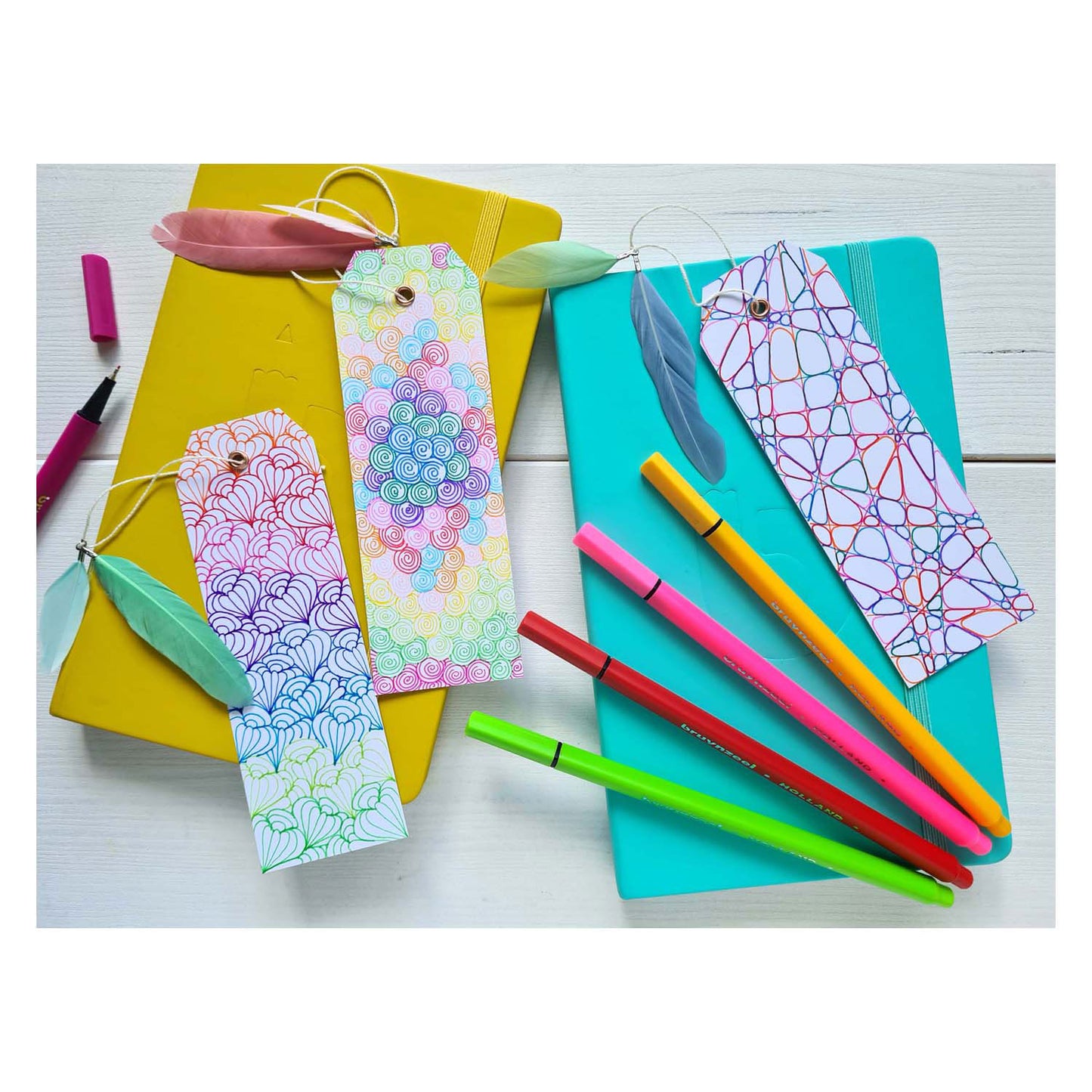 BRUYNZEEL fineliner set neon pastel, 12 kleuren