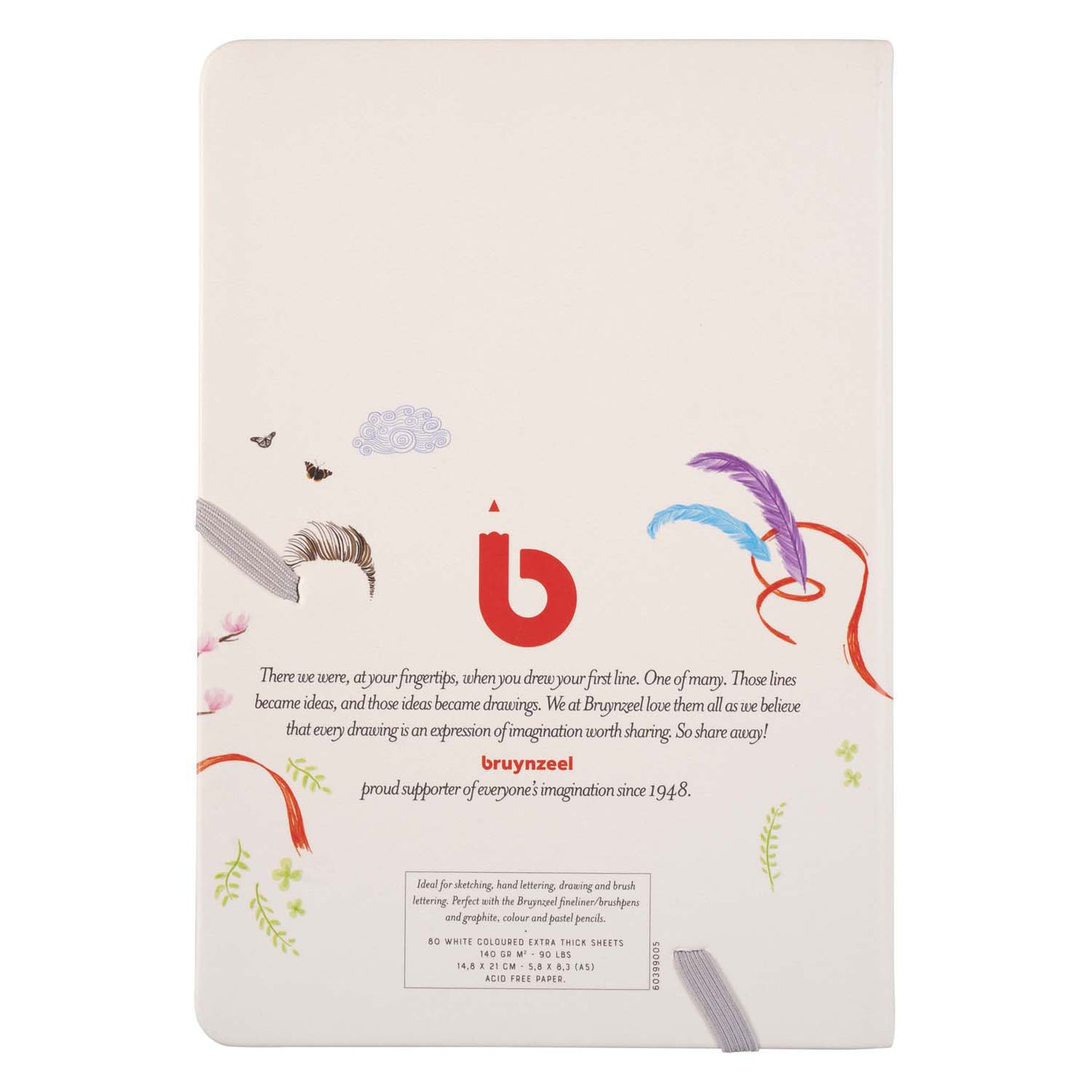 BRUYNZEEL creatives schets notitieboek a5 140 g m² 80 vellen