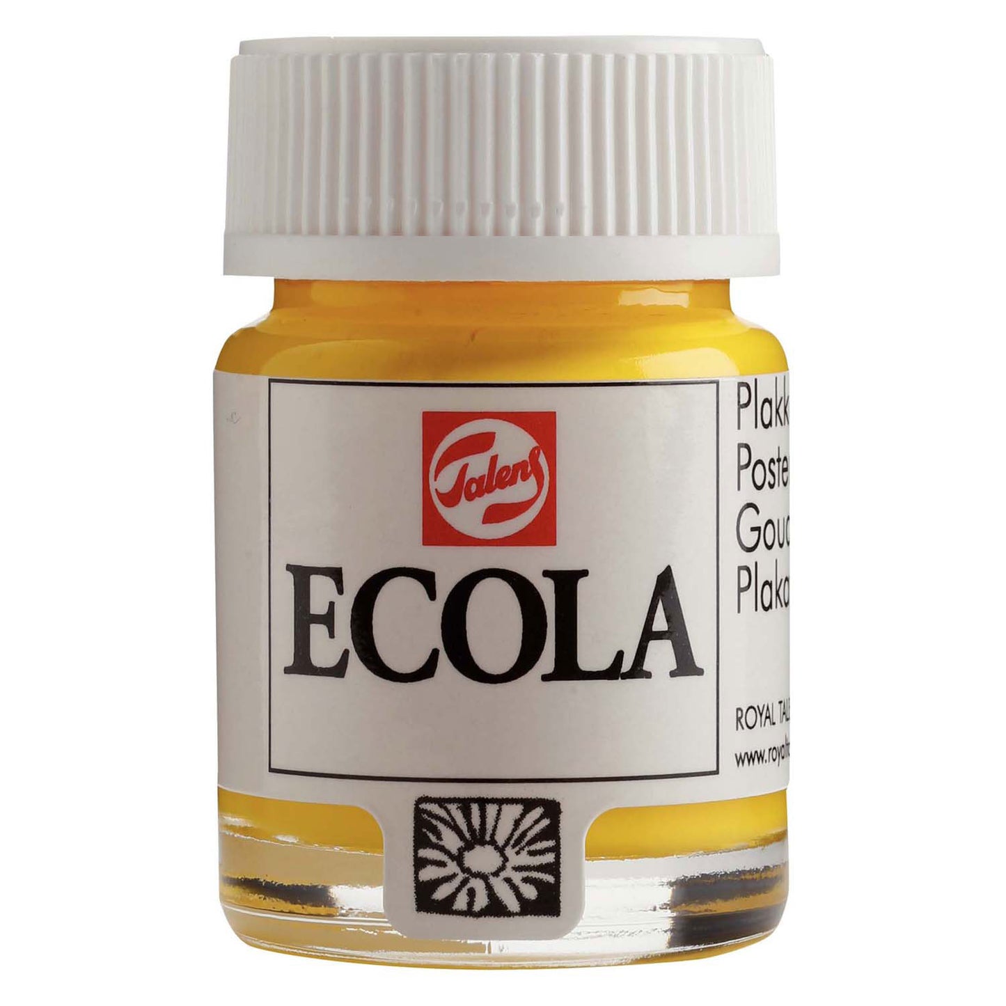 Bruynzeel Ecola plakkaatverf fles 16ml geel 200