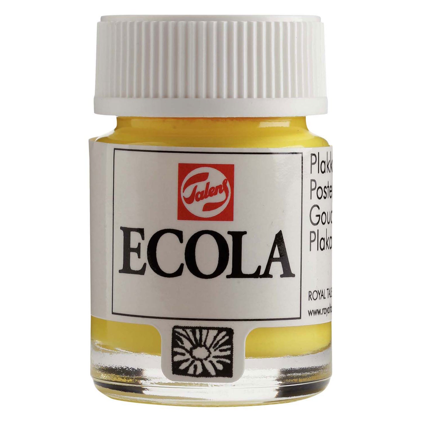 Bruynzeel Ecola plakkaatverf fles 16ml citroengeel (primair) 205