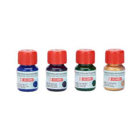 Talens Art Creation glas porselein transp. 4x30ml blauw