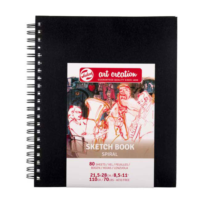 Talens Art Creation schetsboek spiraal 21.5x28cm 110g 80v