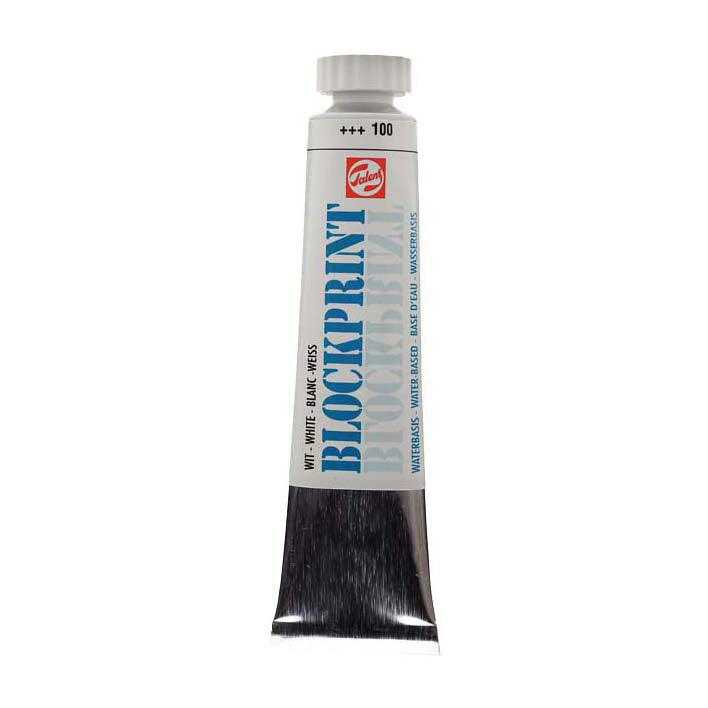 Talens blockprint tube 20ml wit 100