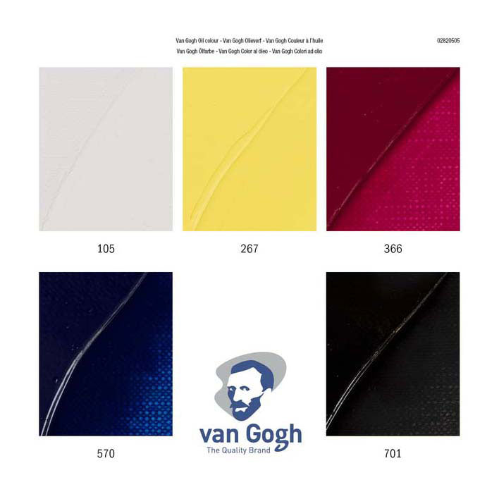 Van Gogh olieverf primaire mengset, 5x40ml