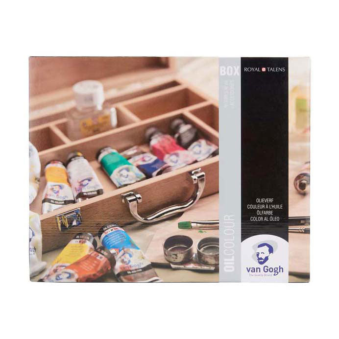 Talens Van gogh olieverf kist basic met 10 kleuren 40ml