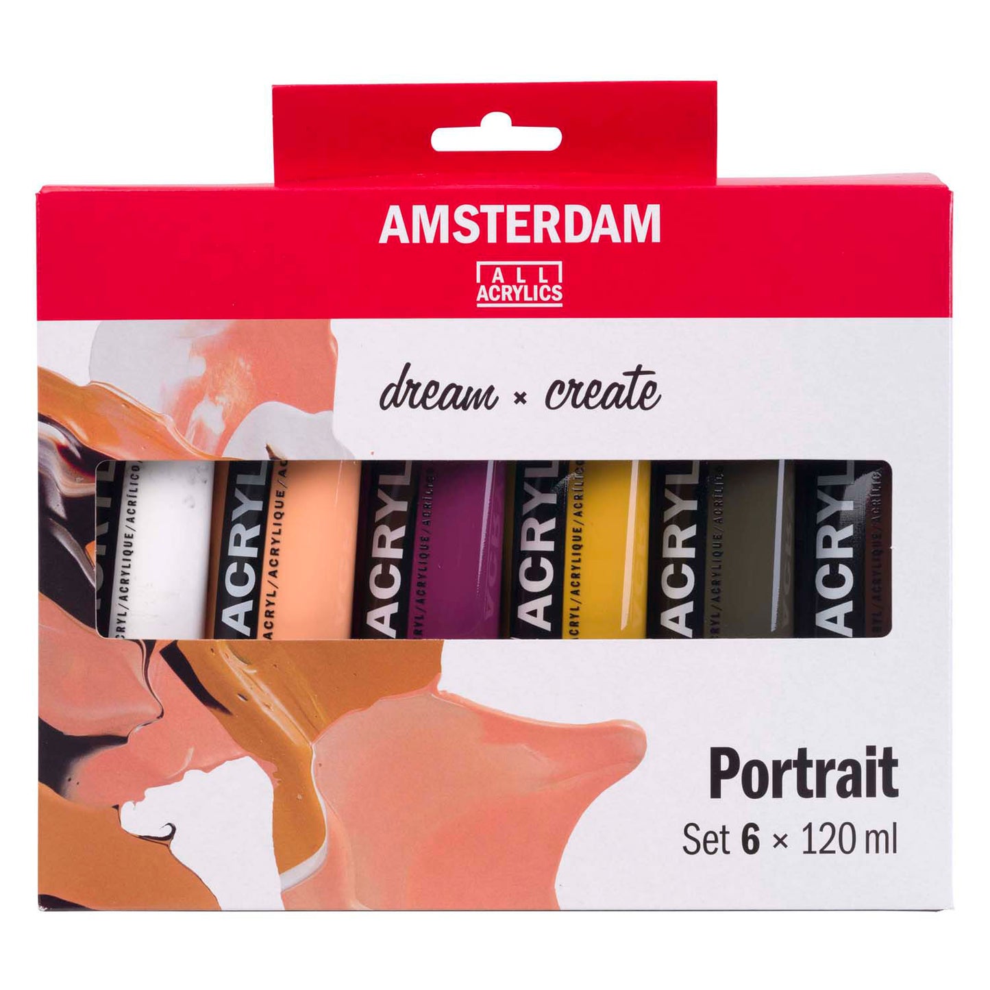 Amsterdam standard series acrylverf portret set 120ml, 6dlg.