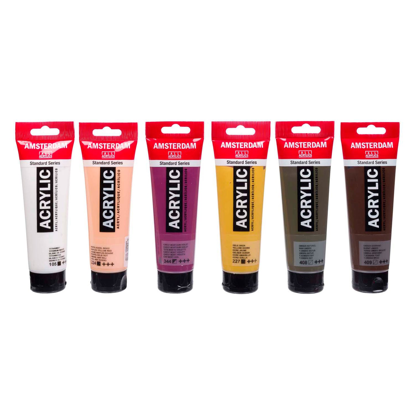 Amsterdam standard series acrylverf portret set 120ml, 6dlg.