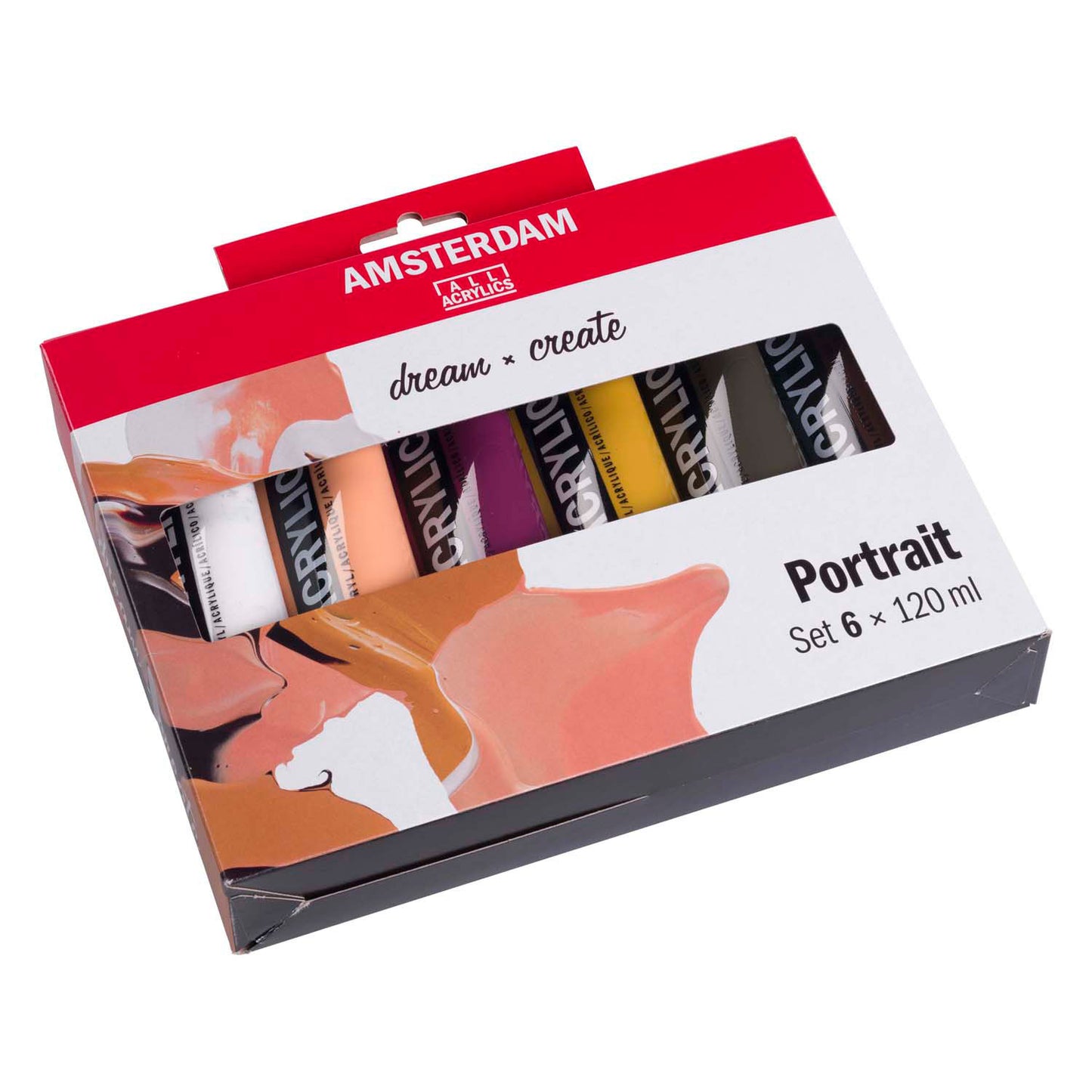 Amsterdam standard series acrylverf portret set 120ml, 6dlg.