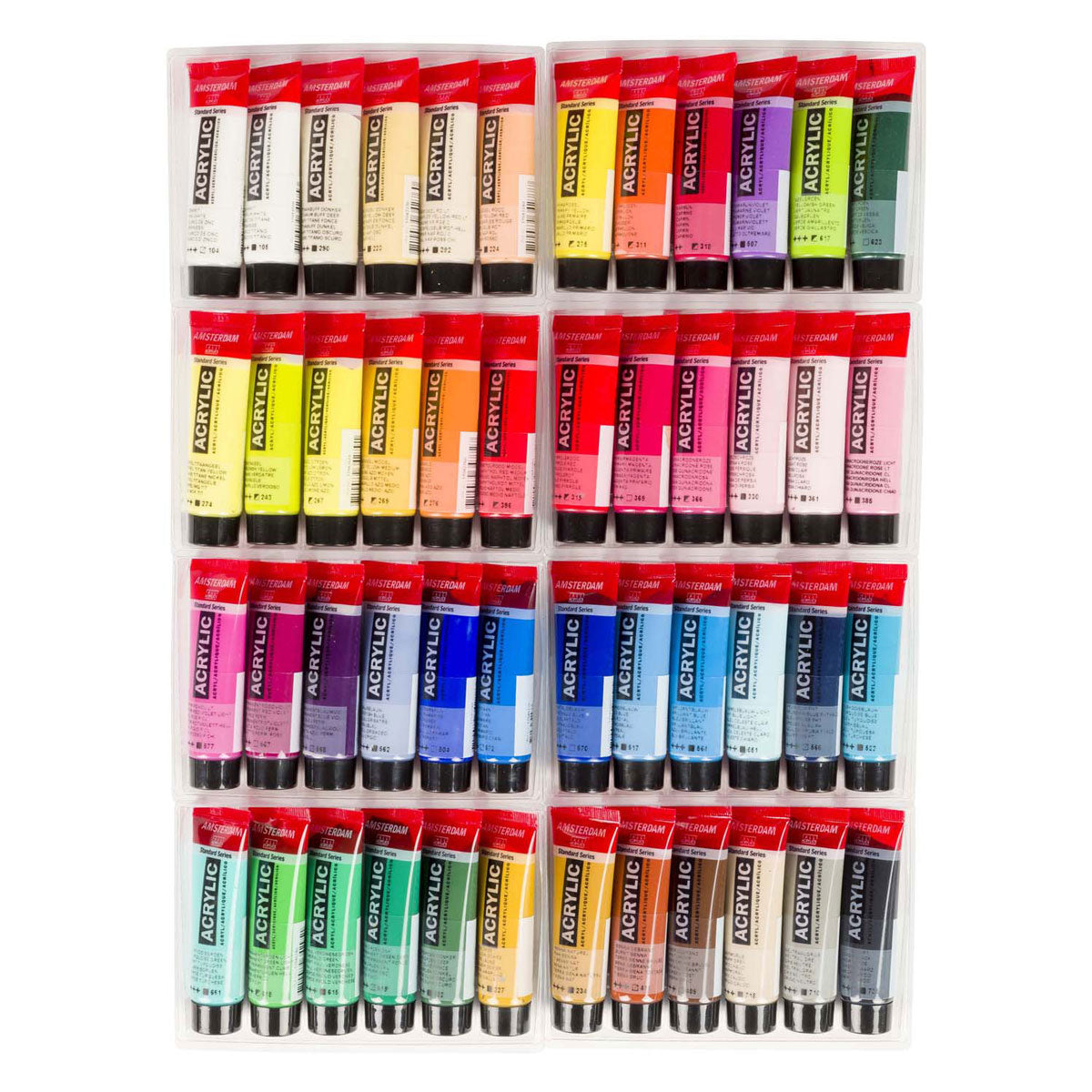 Amsterdam standard series acrylverf algemene selectie set 20ml, 48dlg.