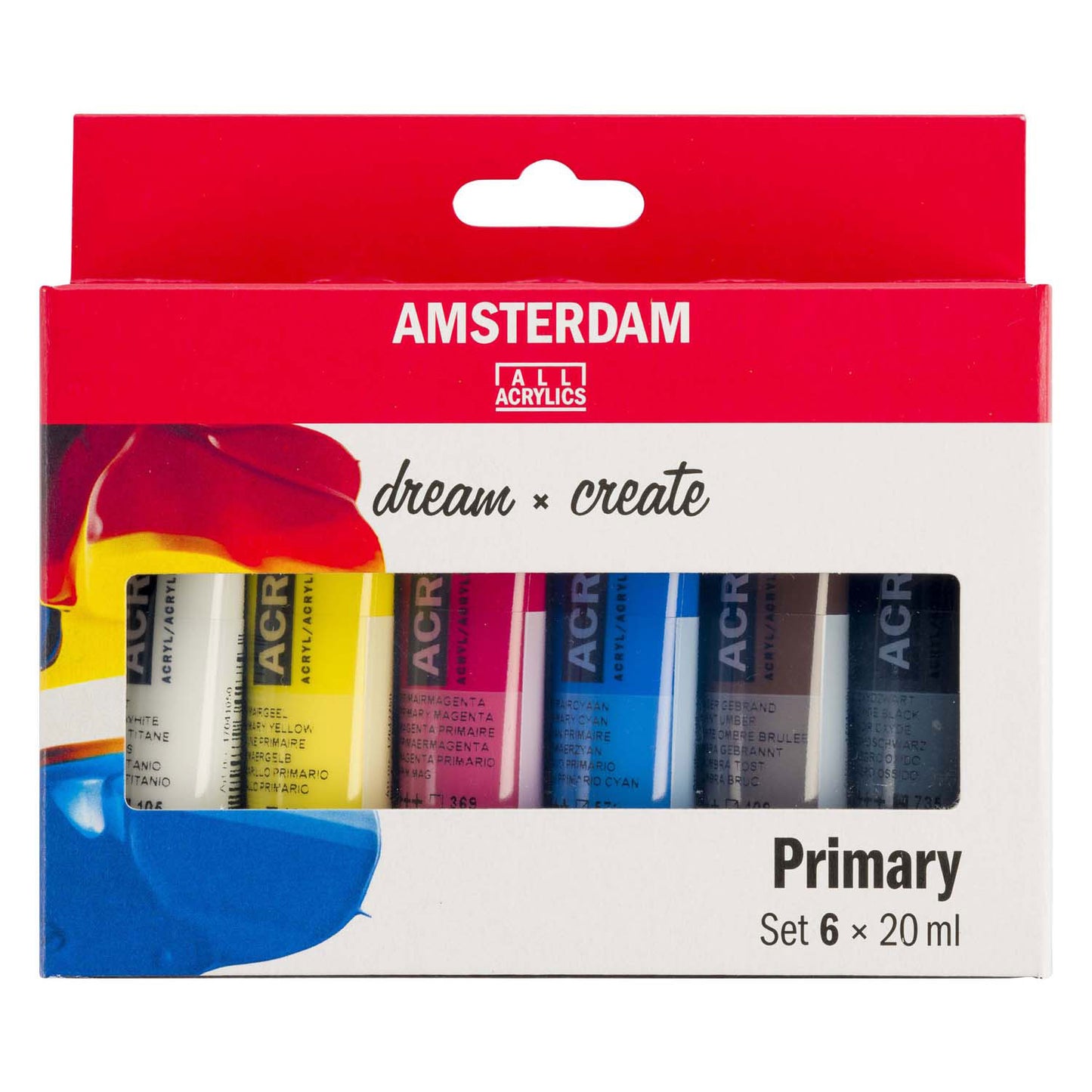 Amsterdam standard series acrylverf primaire set 20ml, 6dlg.