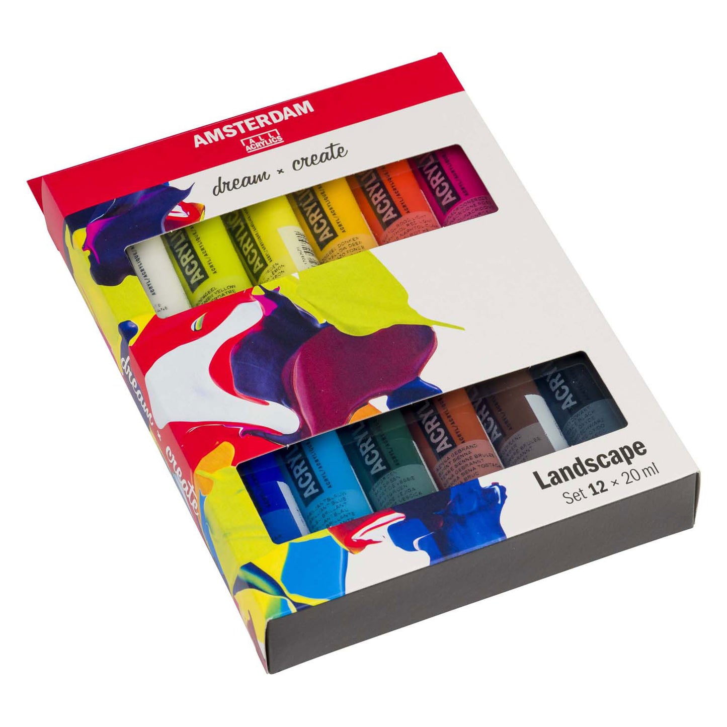 Bruynzeel Amsterdam standard series acrylverf landschap set 20ml, 12dlg.