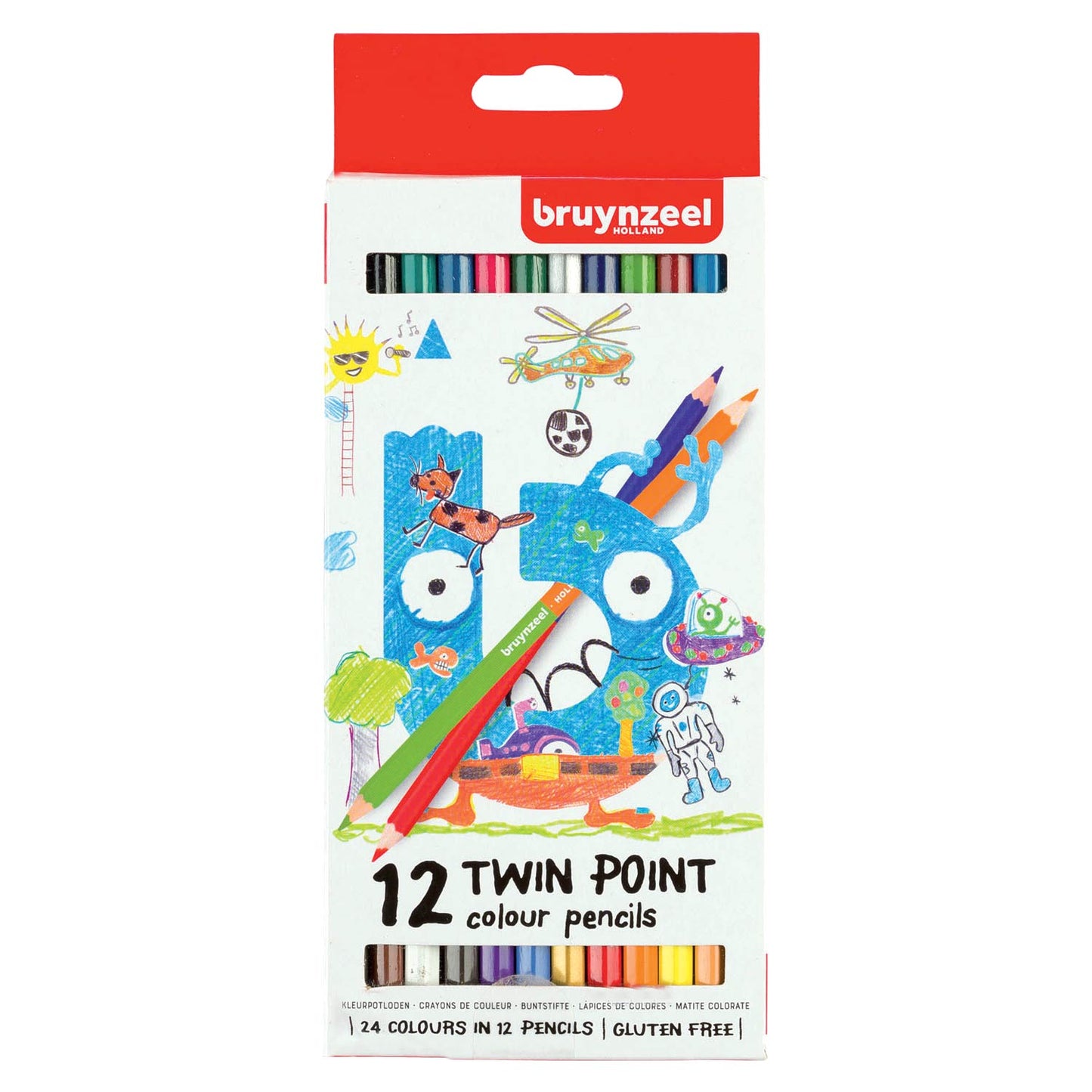 BRUYNZEEL kids twin point kleurpotloden, 12st.