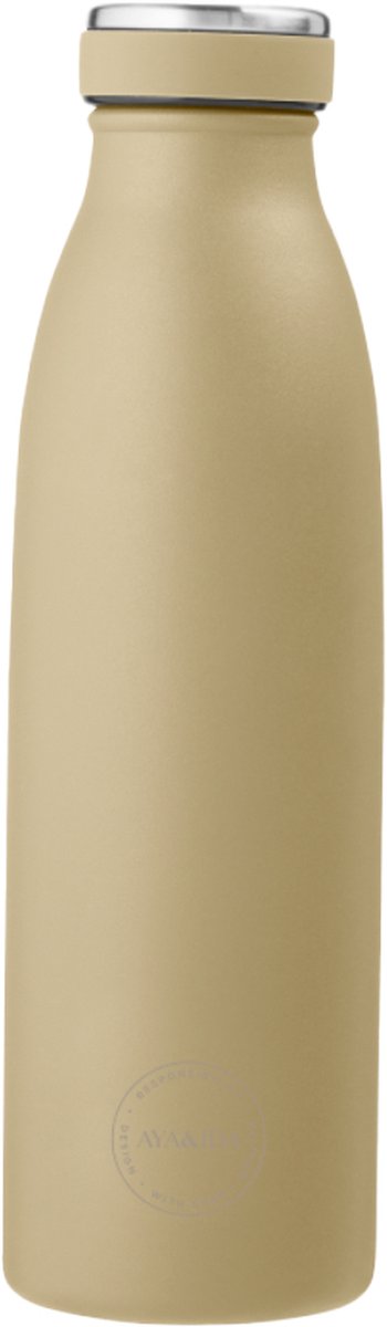 Aya Ida - drinking bottle - thermosfles - waterfles - 500ml - dusty yellow