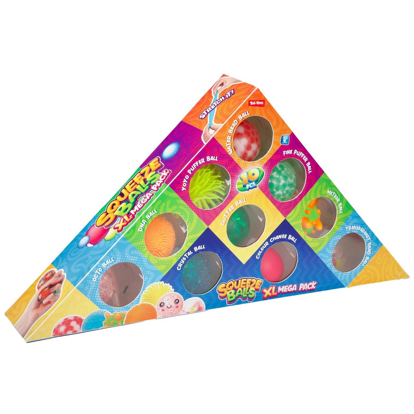Toi-Toys knijpballen 5cm doos a 10 stuks