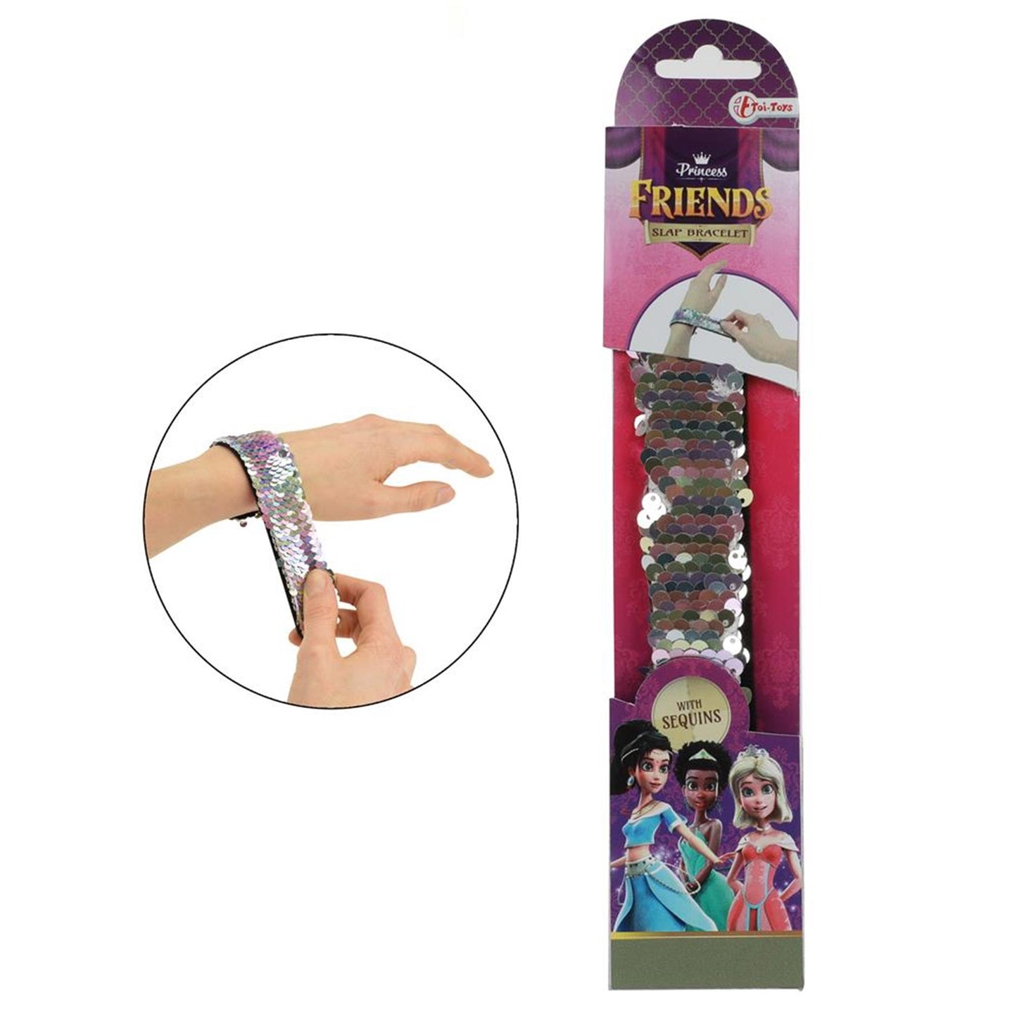Toi-Toys Toi toys klaparmband met pailletten