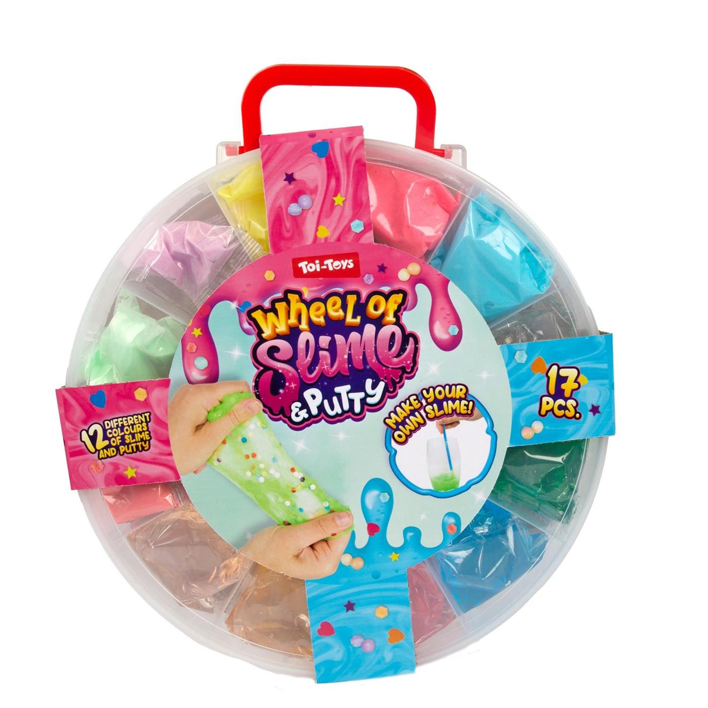 Toi-Toys Wheel of putty 12 kleuren - 17dlg.