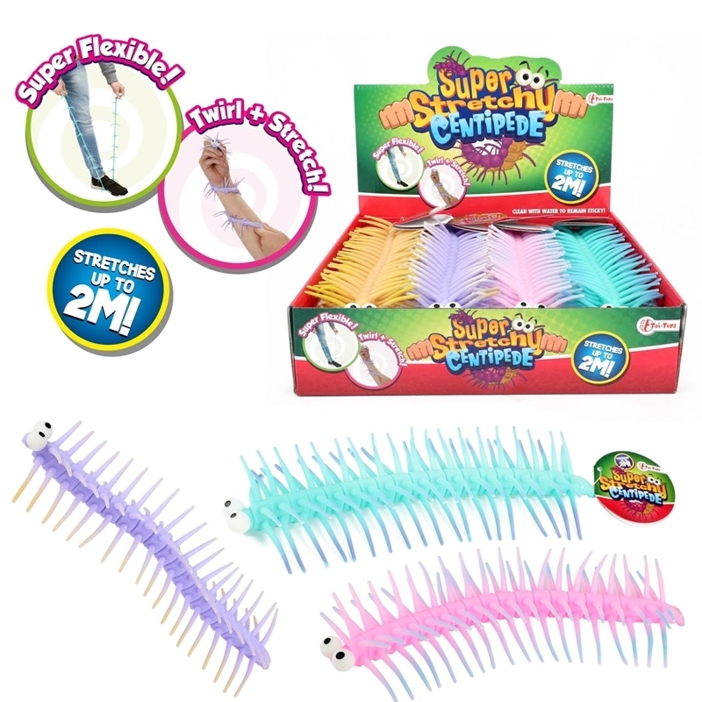 Toi-Toys Toi toys duizendpoot super rekbaar
