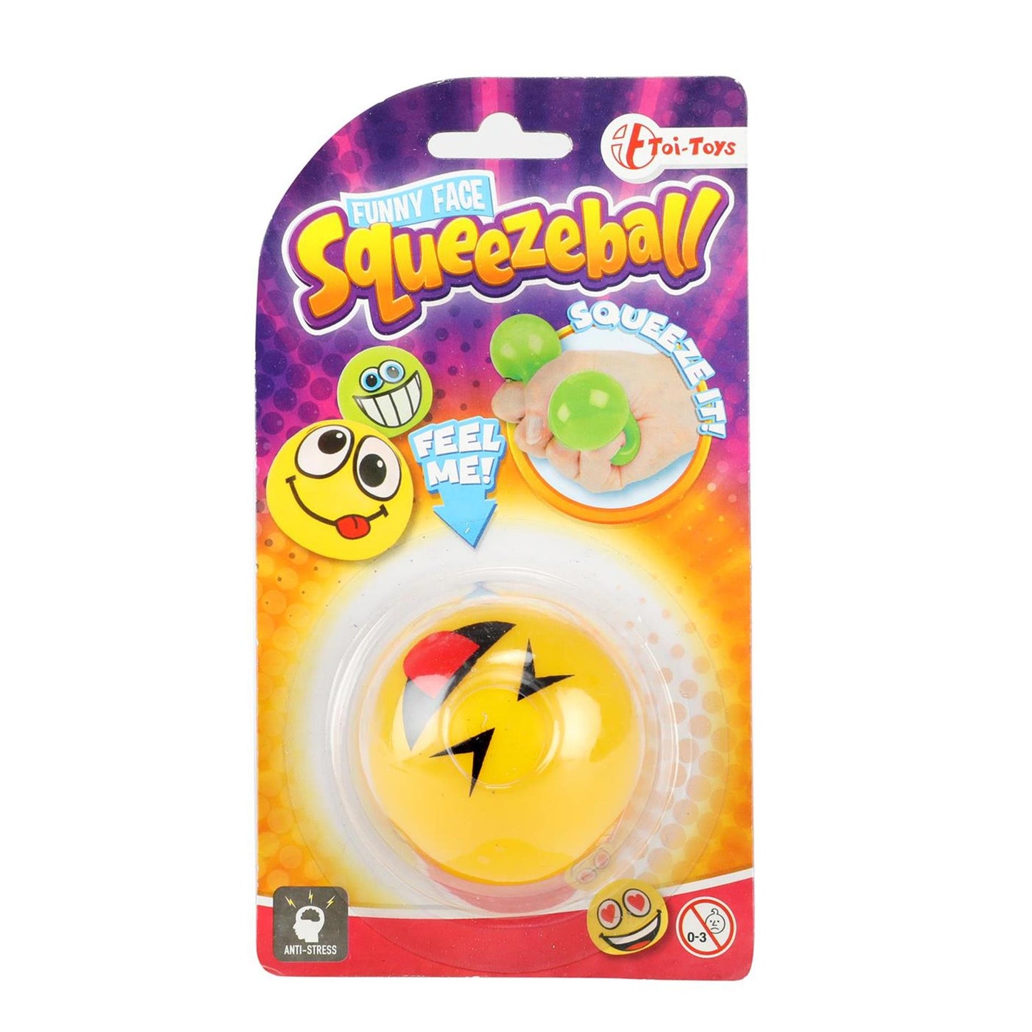 Toi-Toys Toi toys fun squeezeball emoji op kaart