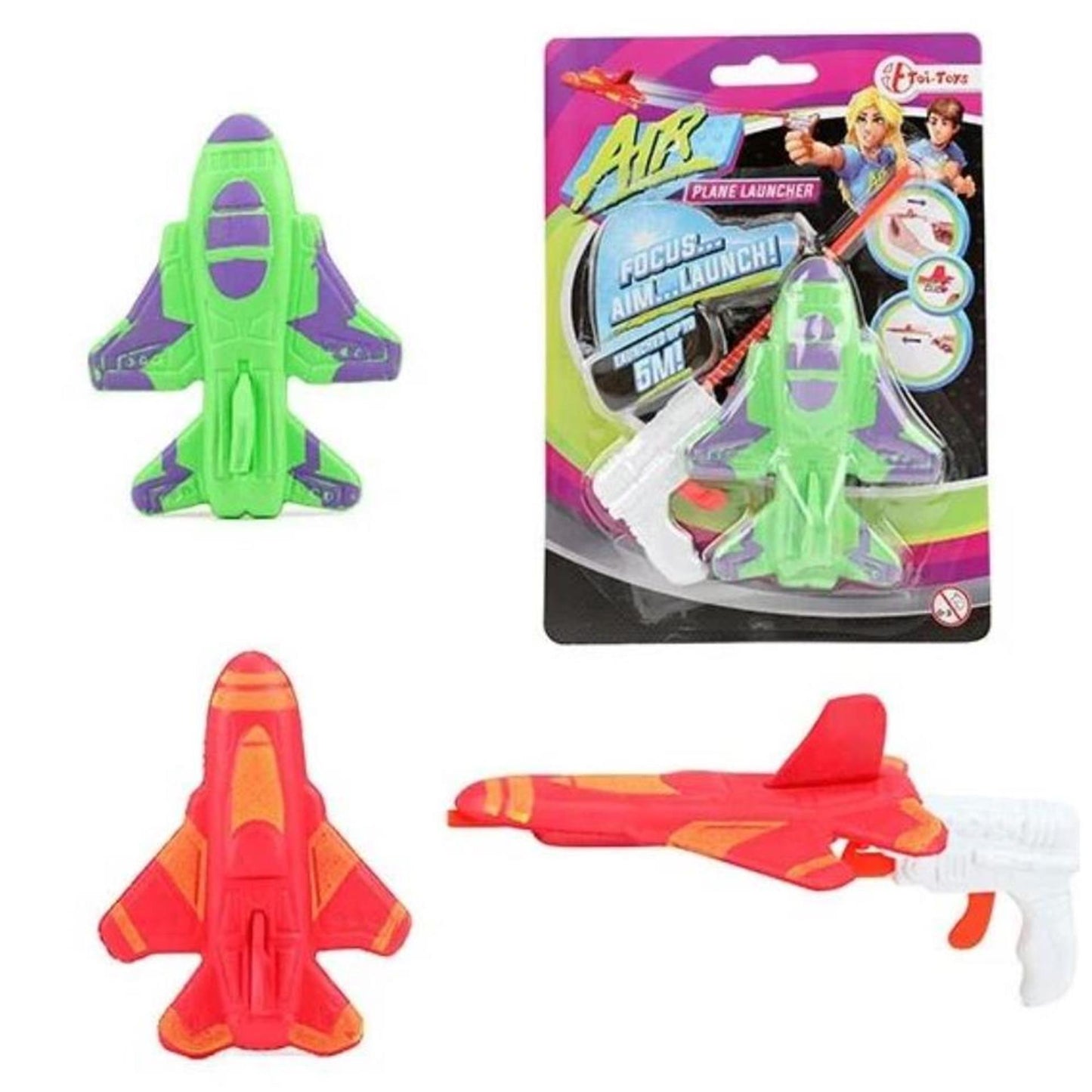 Toi-Toys Toi toys air afschietvliegtuigje foam