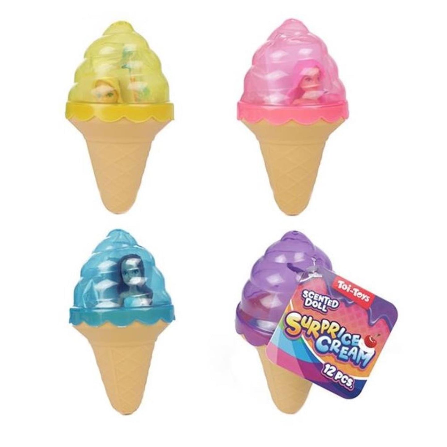 Toi-Toys Toi toys surprise cream pop 9cm met accessoires in ijsje