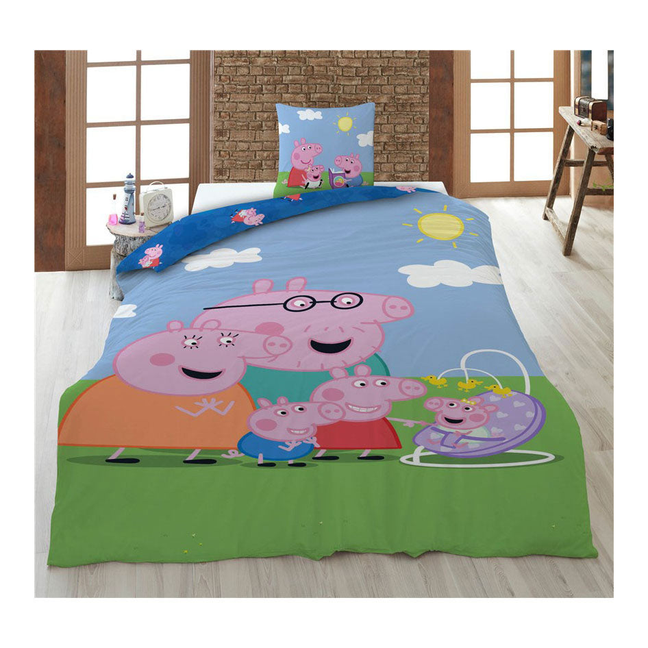 Peppa Pig dekbedovertrek family - 140 x 200 cm