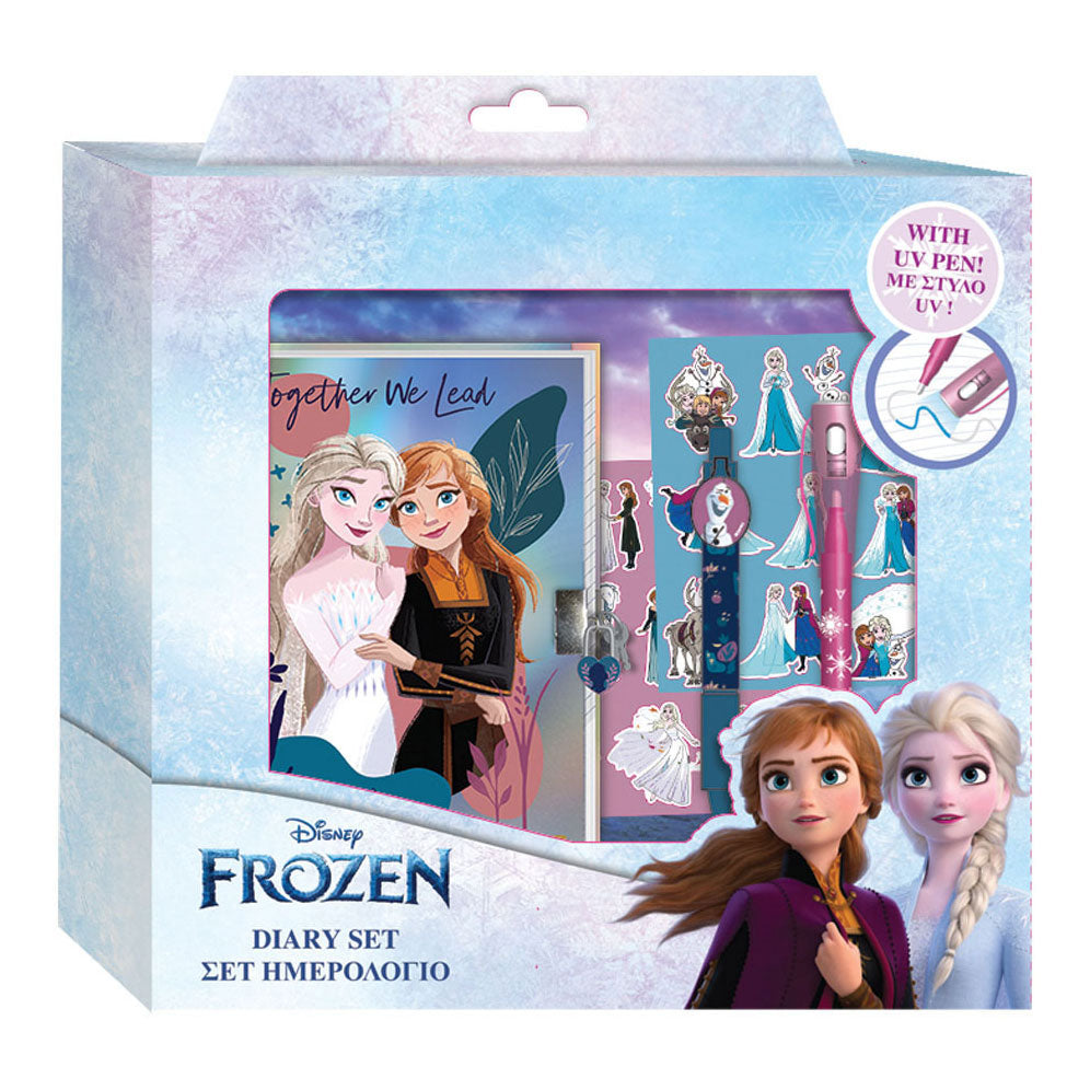 Disney Frozen 2 dagboek met slot, magische pennen en stickers