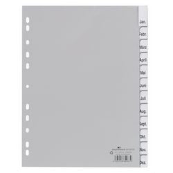 Tabbladen Durable A4 grijs