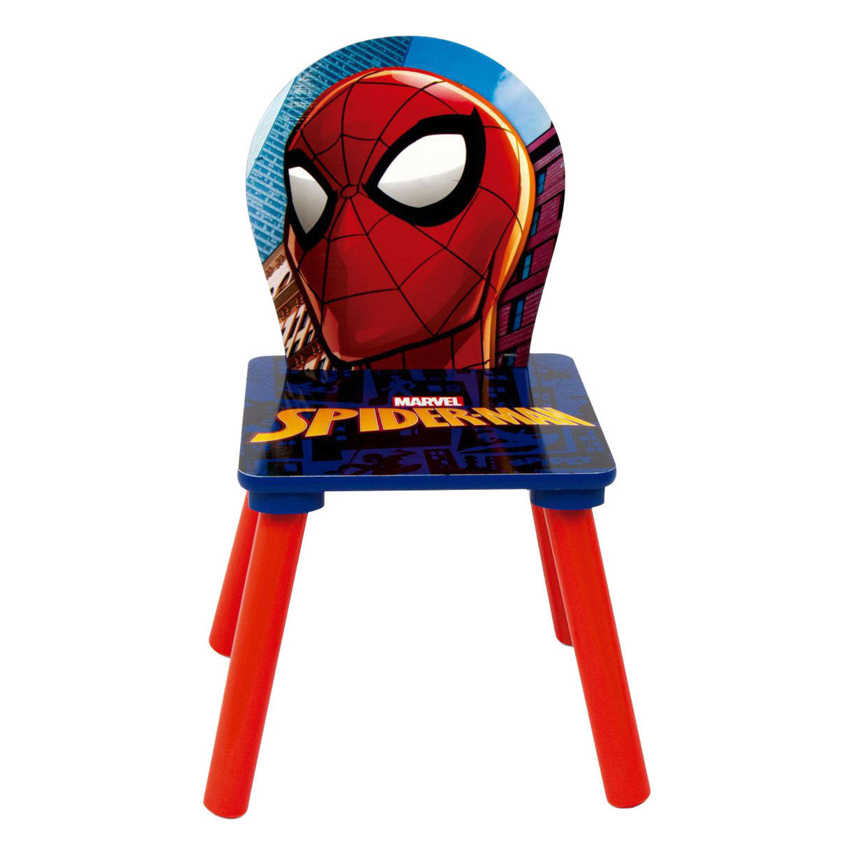 Set Houten Tafel met Twee Stoelen Spiderman
